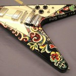 Gibson C/S INSPIRED BY Jimi Hendrix Psychedelic Flying V